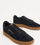 Puma Ralph Sampson Gum Sole Sneakers In Black Exclusive To Asos