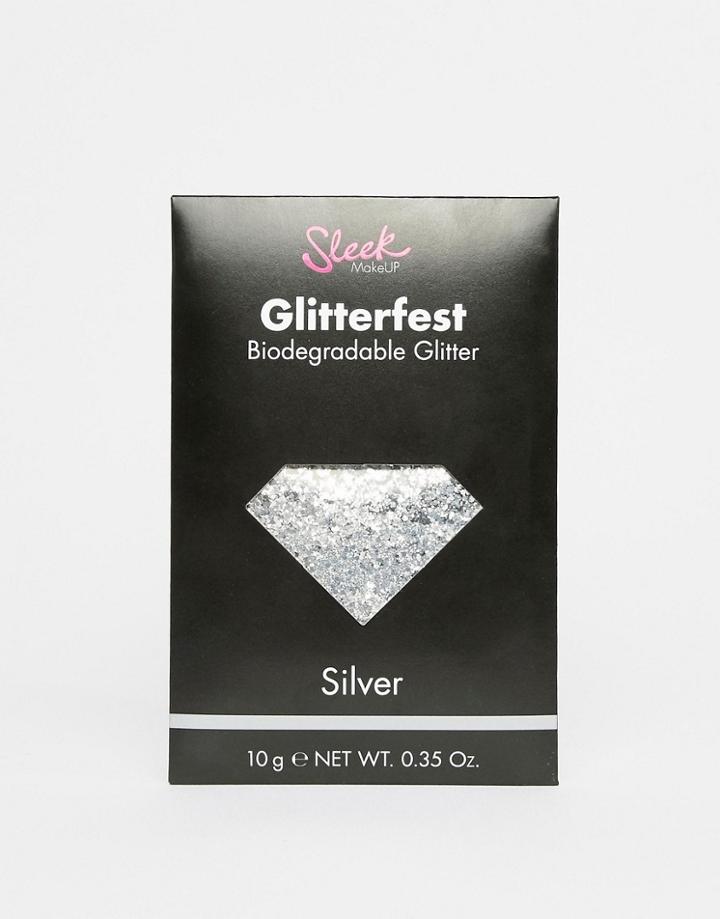 Sleek Makeup Glitterfest Biodegradable Glitter - Silver - Silver