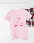 Skinny Dip Oversized T-shirt In Pink