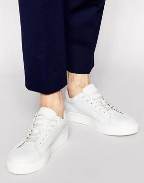 Selected Homme Dylan Leather Sneakers - White