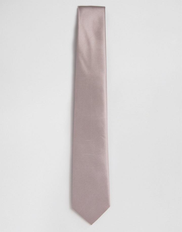 Asos Wedding Tie In Dark Pink - Dark Pink