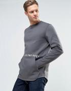 Jack & Jones Core Sweatshirt With Front Pouch Pocket - Gray