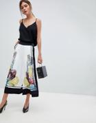 Ted Baker Wide Leg Culottes In Tranquility Floral - Multi