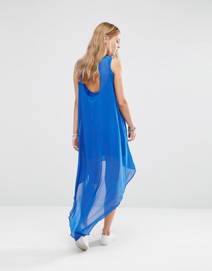 Noisy May Hannah Hi-low Dress - Blue