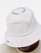 Bershka Bucket Hat In Stone-neutral