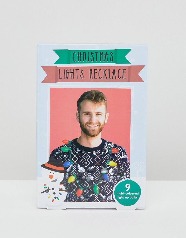 Fizz Holidays Lights Novelty Necklace - Multi