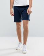 Selected Homme Slim Fit Chino Shorts With Stretch - Navy