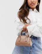 Asos Design Micro Grab Bag With Detachable Strap - Brown