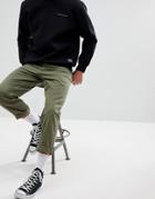 Asos Skater Fit Jeans In Khaki - Green