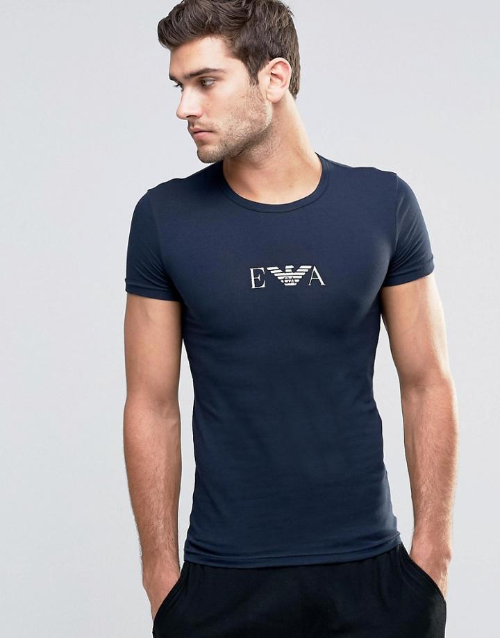 Emporio Armani T-shirt In Extreme Muscle Fit - Navy