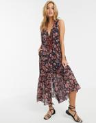 Stevie May Dakota Floral Print Midi Dress-multi