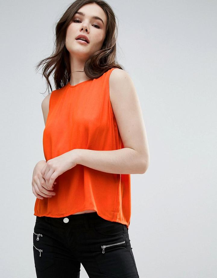 Vero Moda Cropped Tank Top - Red