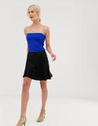 & Other Stories Satin Mini Skirt In Black - Black