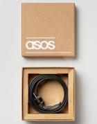 Asos Smart Leather Belt In Gift Box - Black