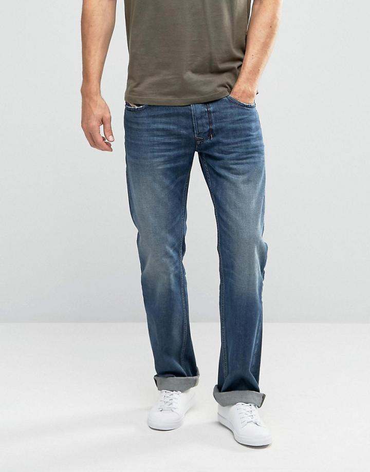Diesel Larkee Straight Jeans 857h Dark Vintage - Blue