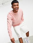 Reebok Sweatshirt In Pastel Pink