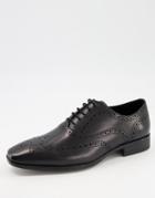 Office Macro Brogues In Black Leather