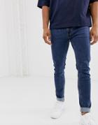 Soul Star Skinny Fit Deo Jeans In Mid Blue - Blue