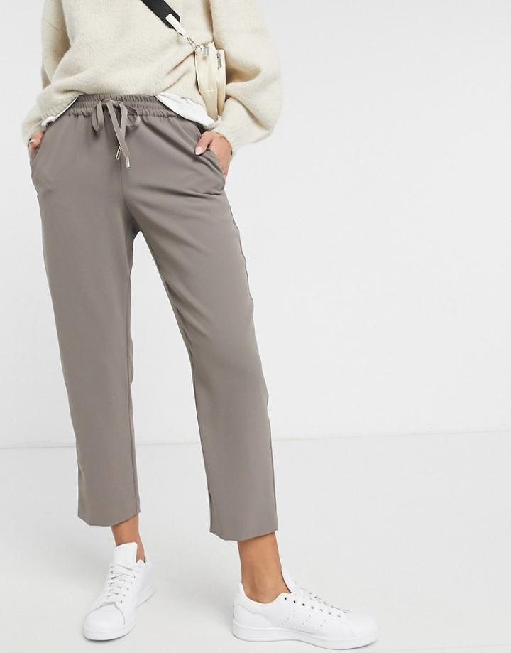 River Island Sweatpants In Taupe-neutral