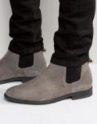 Kg By Kurt Geiger Guildford Chelsea Boot In Gray Suede - Gray