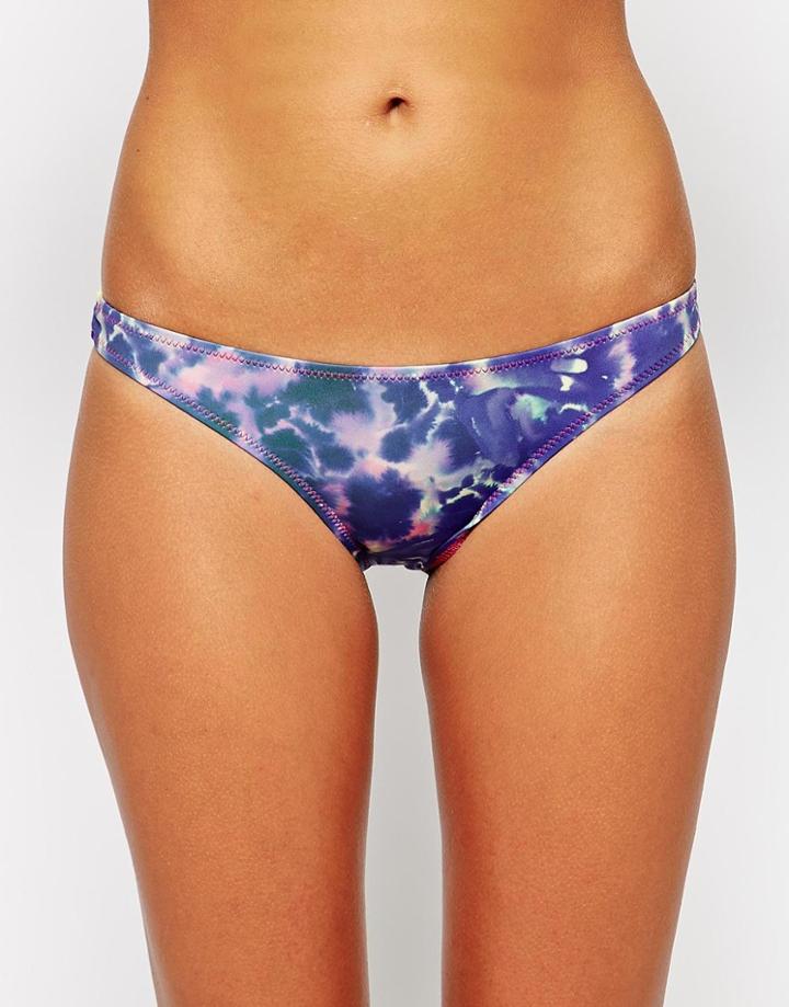 Lbr Good Vibrations Holo Bikini Bottoms - Blue