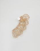 Asos Open Leaf Ear Cuff - Multi