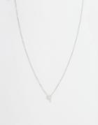 Asos Palm Tree Necklace - Silver