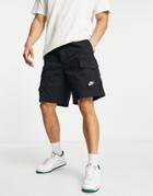 Nike Premium Essentials Woven Cargo Shorts In Black
