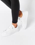 Adidas Originals Perforated Leather Court Vantage Sneakers - White