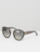 Gucci Chunky Frame Cat Eye Sunglasses - Gray