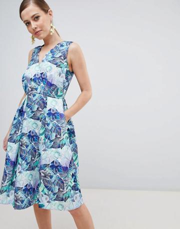 Closet London Floral Dress-multi