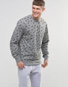 Bellfield Printed Sweatshirt - Gray
