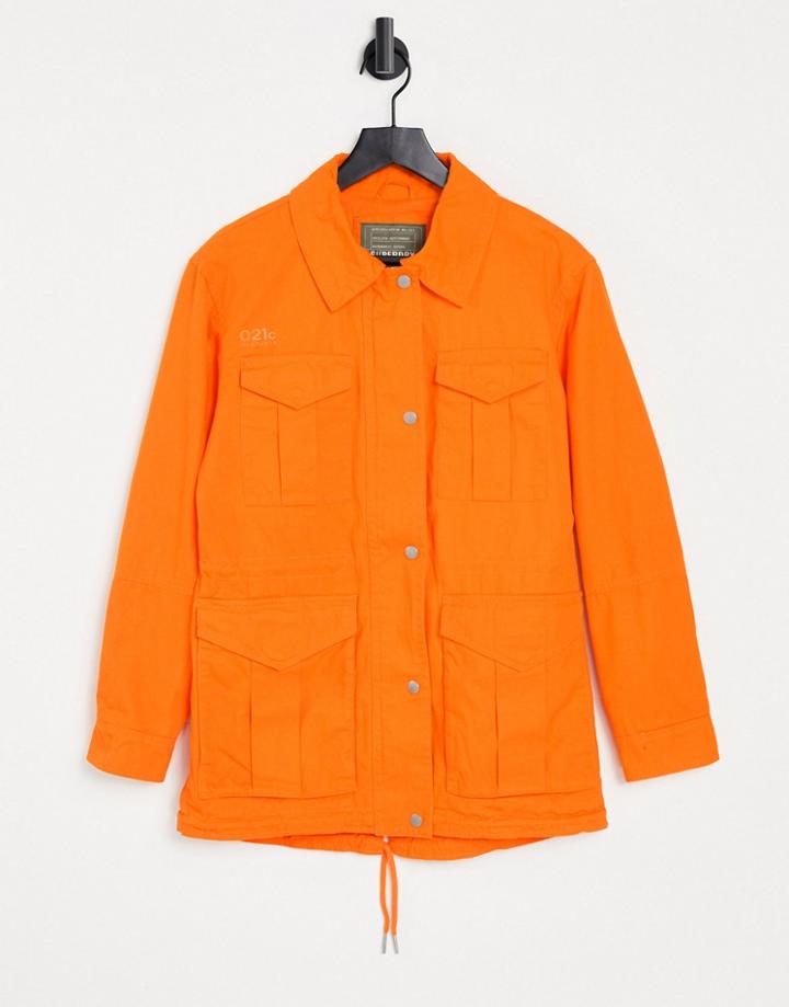 Superdry Desert Rookie Utility Jacket In Orange