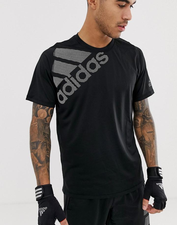 Adidas Training Logo T-shirt In Black