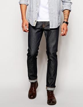 Nudie Jeans Slim Jim Straight Fit Dry Broken Twill - Dry Broken Twill