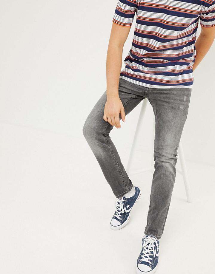 Esprit Organic Slim Fit Jeans In Gray Wash - Gray