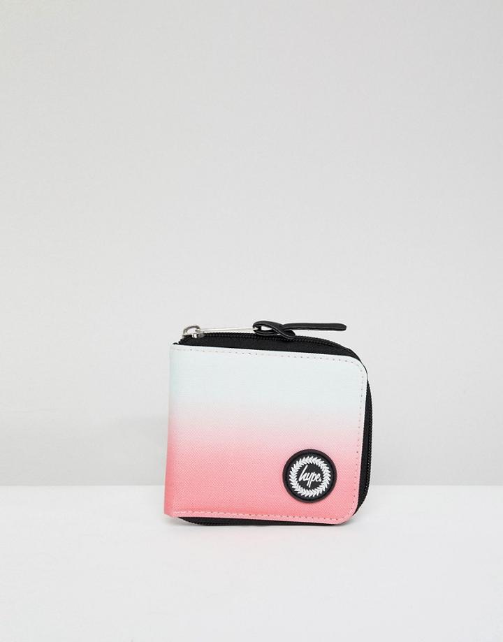 Hype Pink Fade Zip Purse - Pink