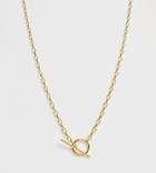 Astrid & Miyu 18k Gold Plated T Bar Necklace - Gold