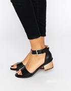 Truffle Collection Honor Mid Heeled Sandals - Black