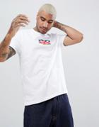 Asos Design Relaxed T-shirt With Union Jack Flag Print - White