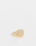 Topman Signet Ring In Gold