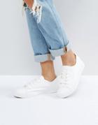 New Look Lace Up Trainer - White