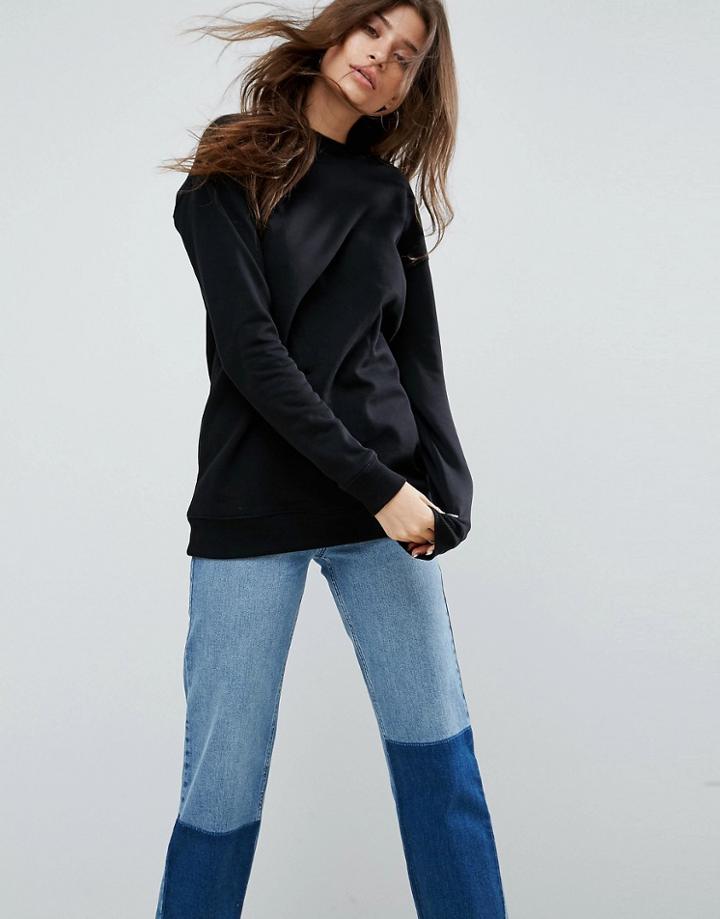 Asos Boyfriend Sweatshirt - Black