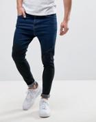 11 D11 Degrees Super Skinny Jeans In Faded Blue11 Degrees Super Skinny Jeans In Faded Blue - Blue