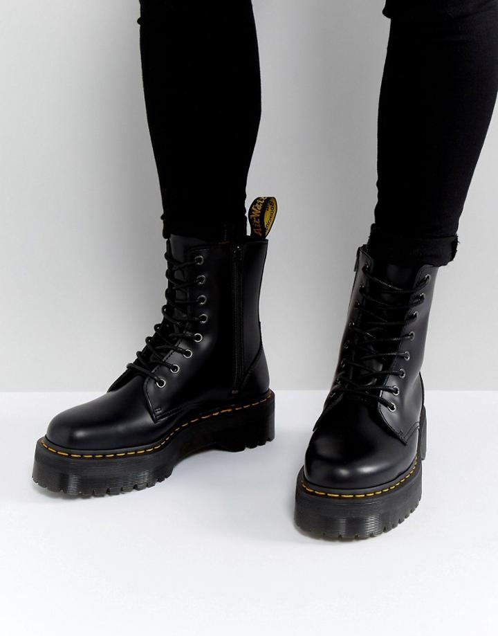 Dr Martens Jadon Platform 8 Eye Boots - Black