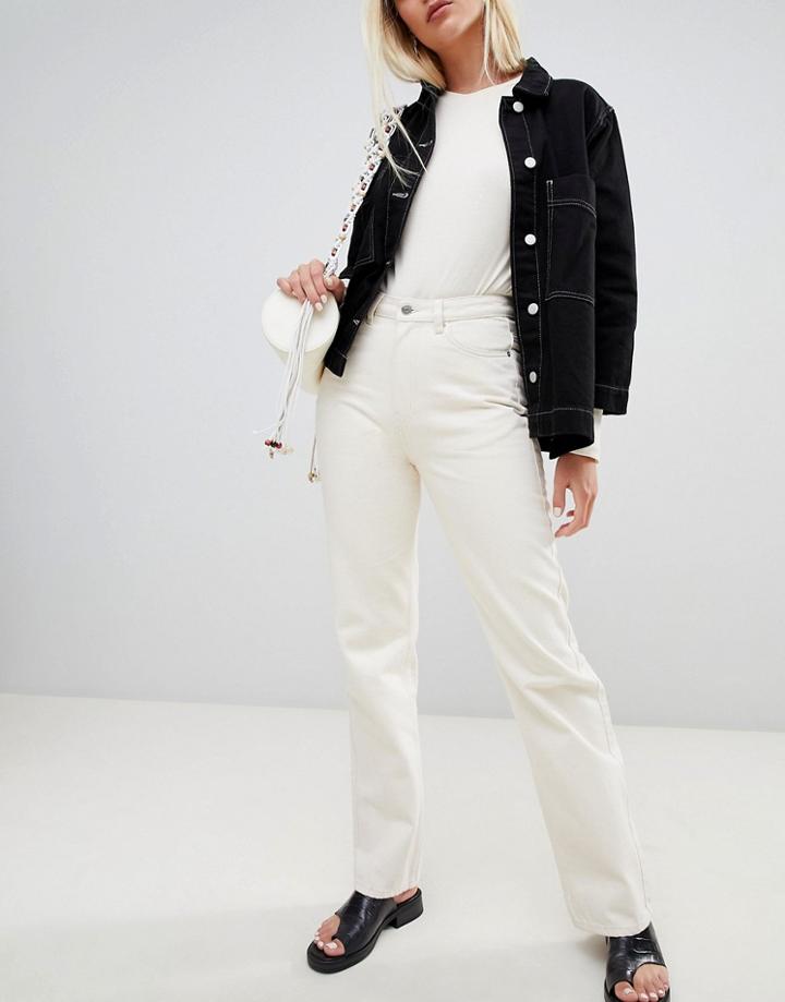 Weekday Limited Collection Baggy Mom Jeans - Beige