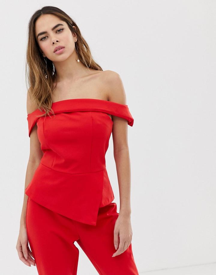 Oasis Bardot Top - Red