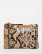 Urbancode Double Compartment Chain Strap Bag - Snake