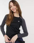 Dare 2b Exchange Long Sleeve Base Layer Top In Black & Ebony Gray