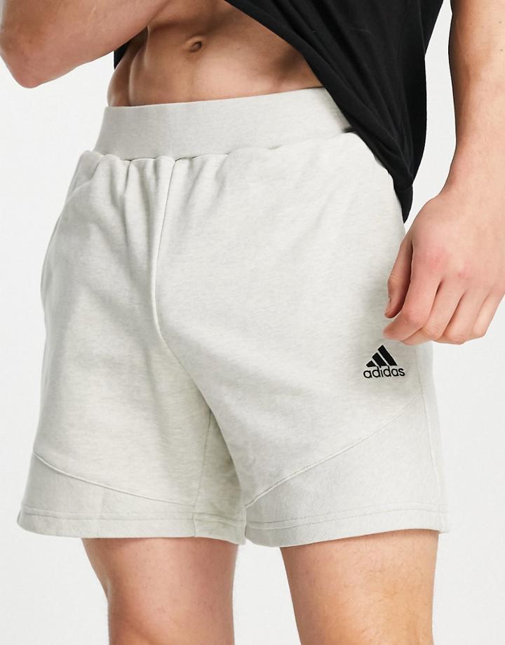 Adidas Sportstyle Botantical Dye Logo Shorts In Green